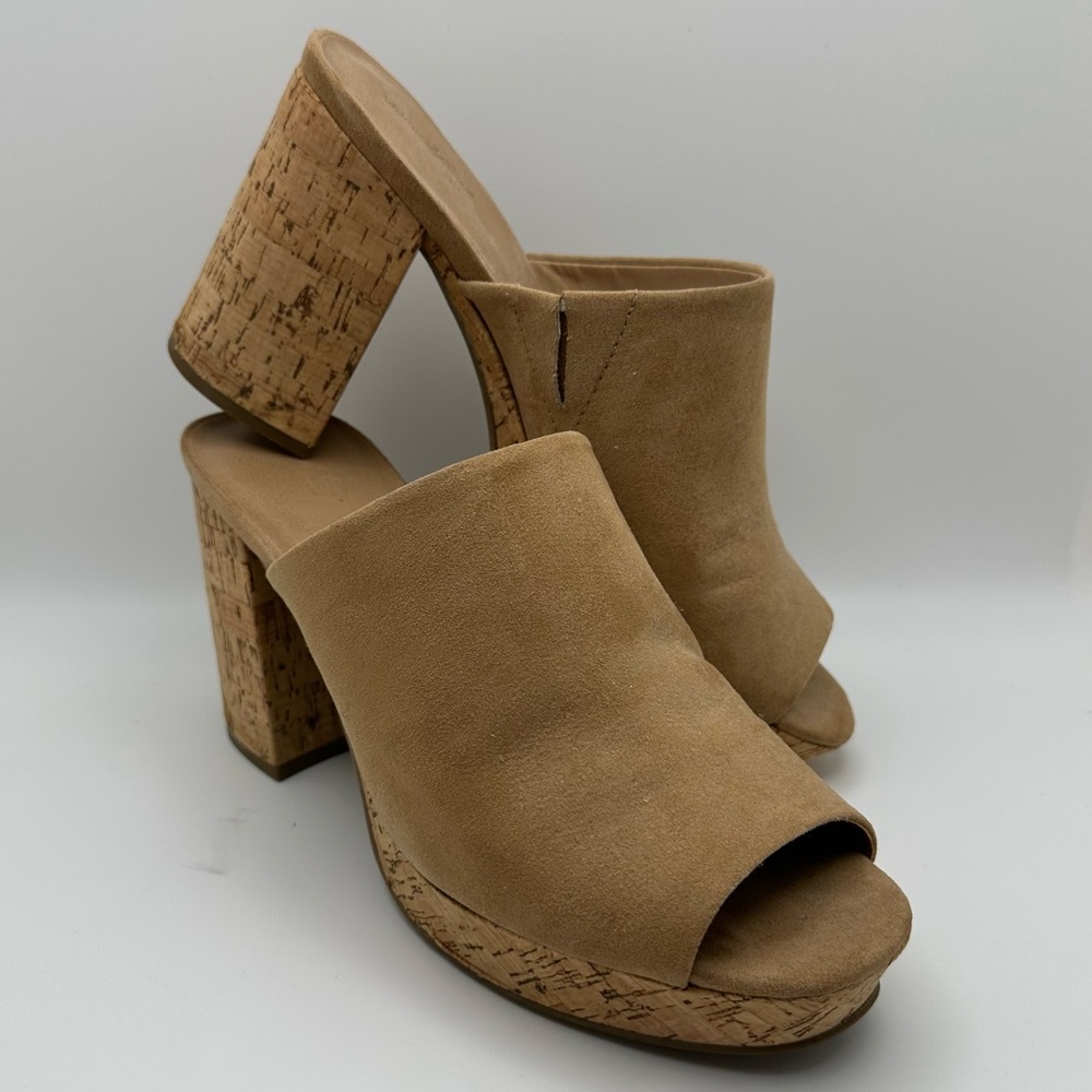 UNIVERSAL THREAD Michelle Leather Upper Cognac Sz 9